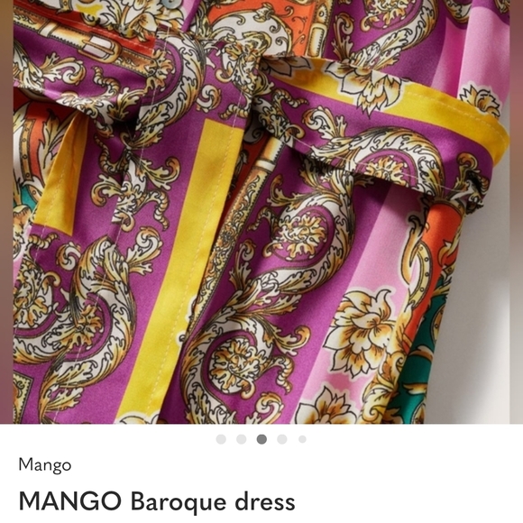 MANGO Multicolor Baroque Dress - Picture 4 of 7